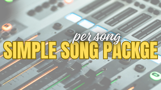 Simple Song Package (2hours Recording, Mix, Master)