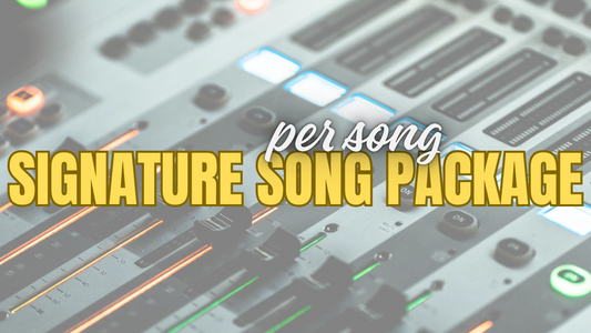 Signature Song Package (2hours Recording, Mix, Master)